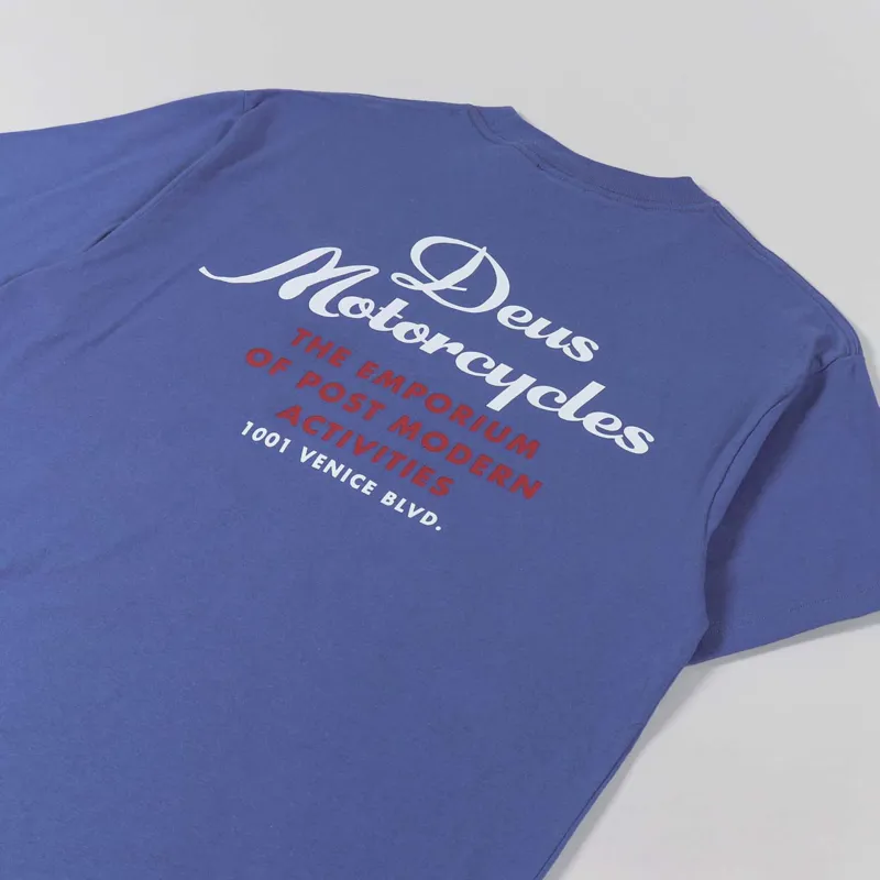 Deus Ex Machina 224 Volts T Shirt Blue-2