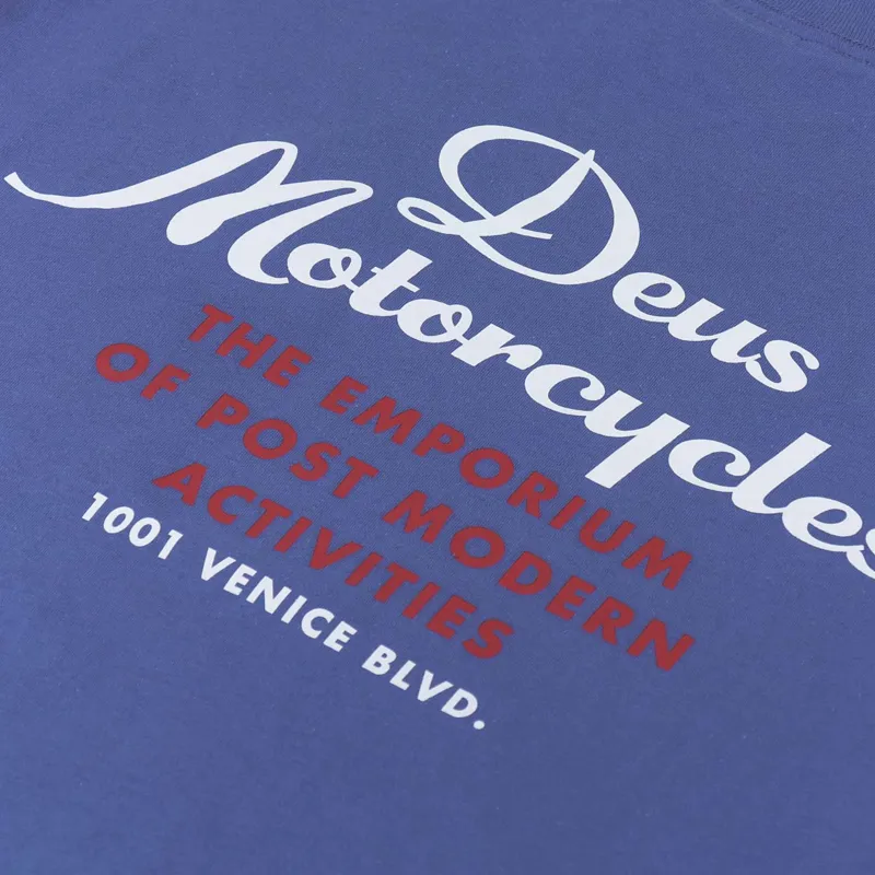 Deus Ex Machina 224 Volts T Shirt Blue-4