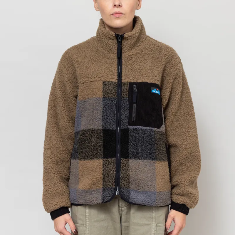 Kavu Womens Willow Creek Fleece Nightshade Plaid