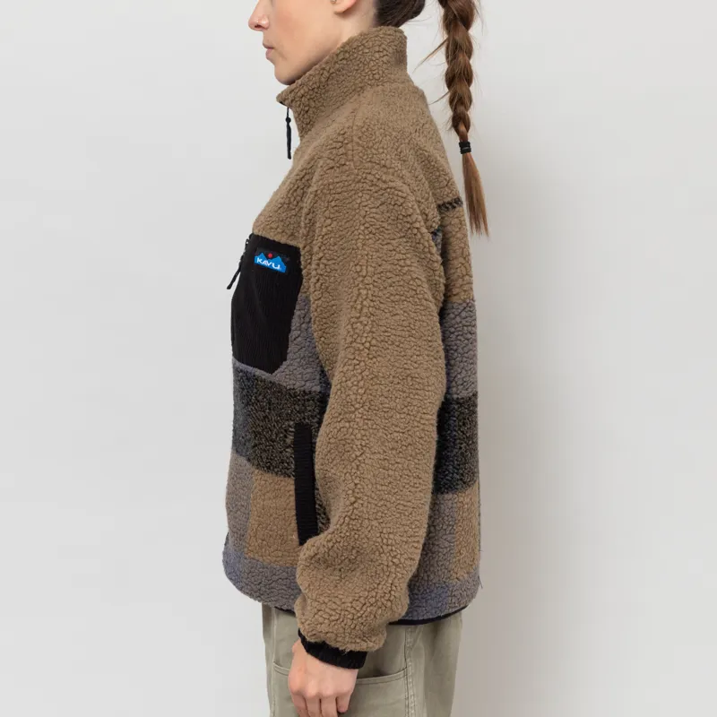 Kavu Womens Willow Creek Fleece Nightshade Plaid-2