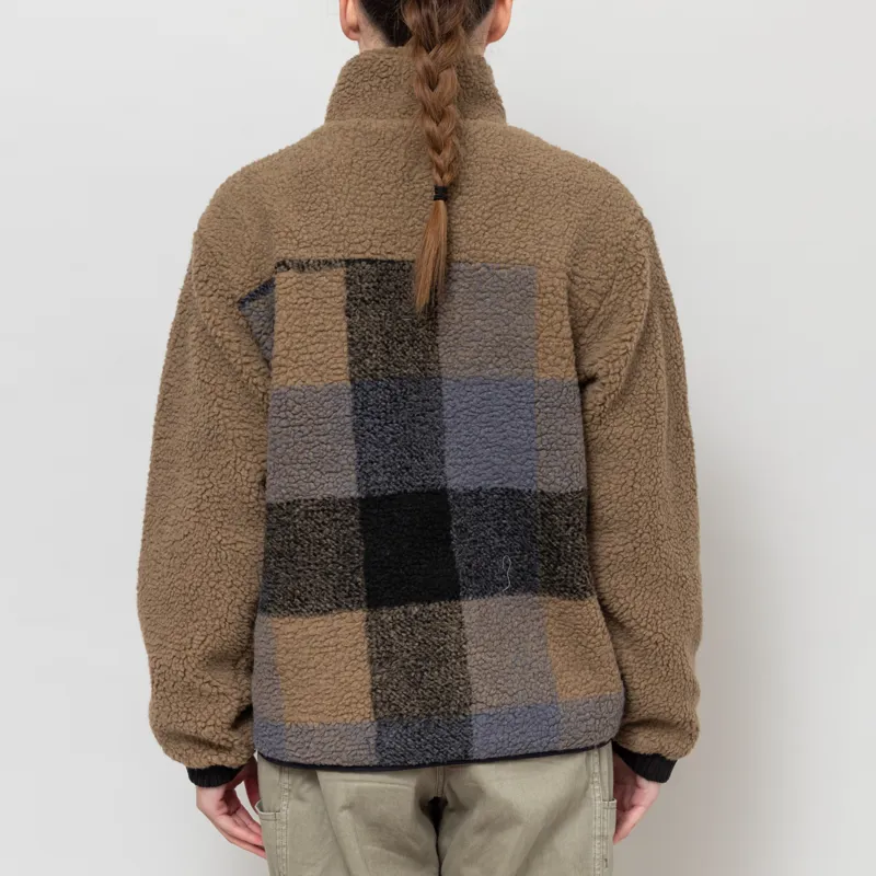 Kavu Womens Willow Creek Fleece Nightshade Plaid-3