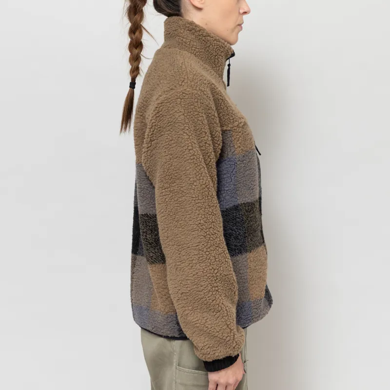 Kavu Womens Willow Creek Fleece Nightshade Plaid-4