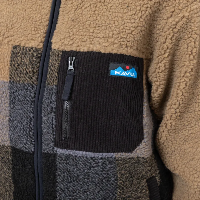 Kavu Womens Willow Creek Fleece Nightshade Plaid-5