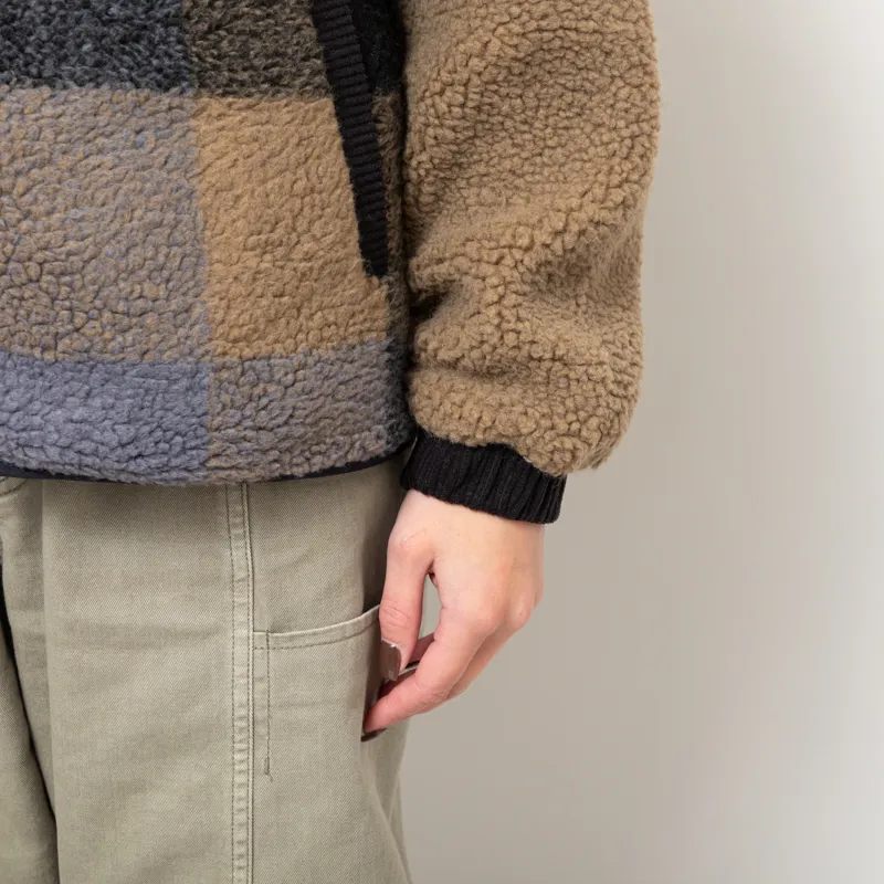 Kavu Womens Willow Creek Fleece Nightshade Plaid-8