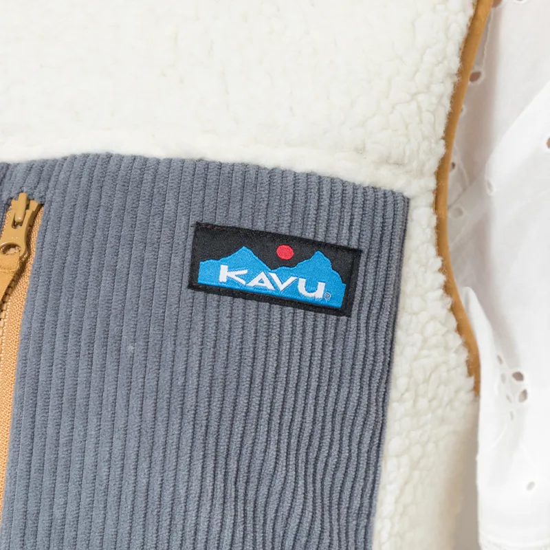 Kavu Womens Ozette Fleece Vest Natural-7