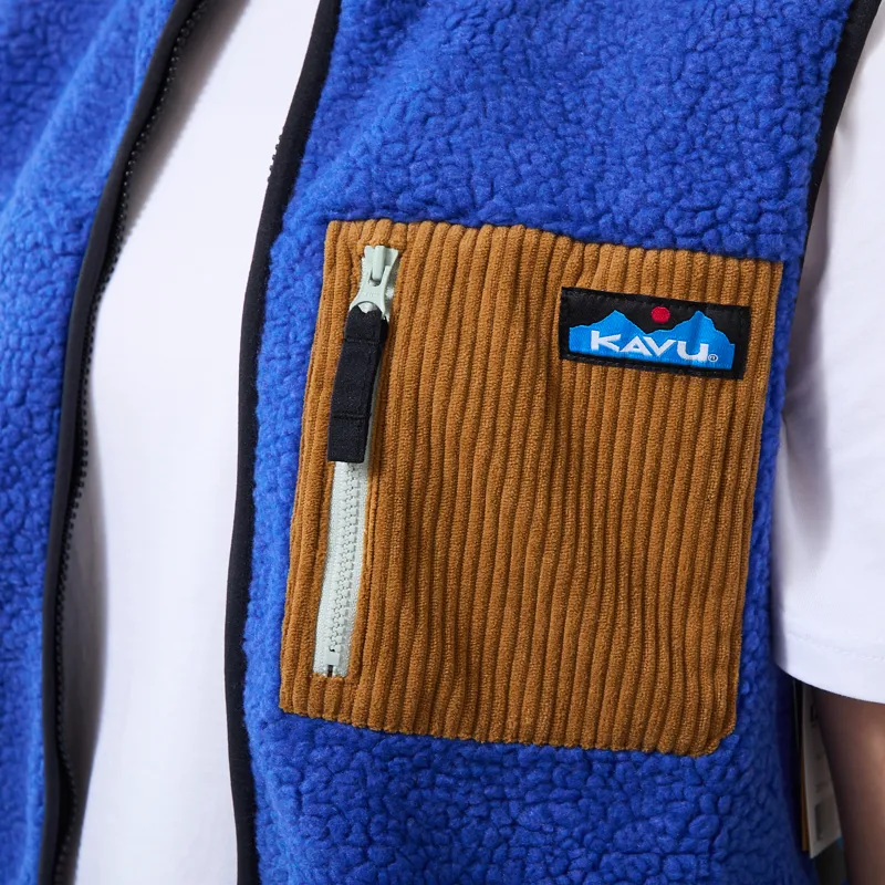 Kavu Womens Ozette Fleece Vest Admiral Blue-4