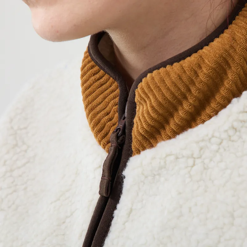 Kavu Womens Ozette Fleece Vest Natural Wood-6