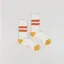 Universal Works Sport Socks Ecru Orange