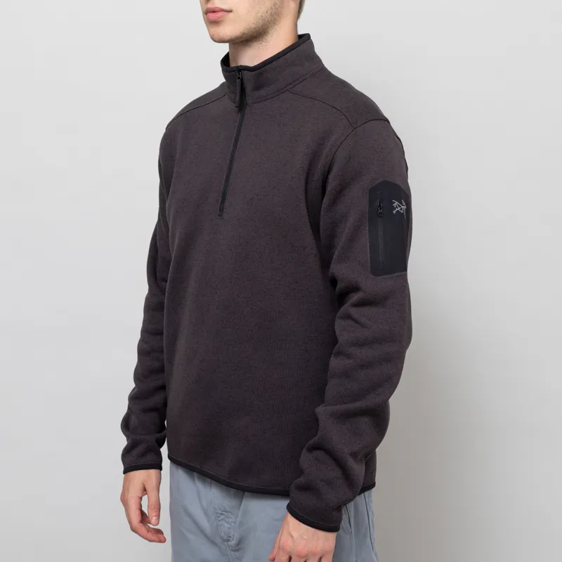 Arc'teryx Covert Half Zip Fleece Black Heather II-1