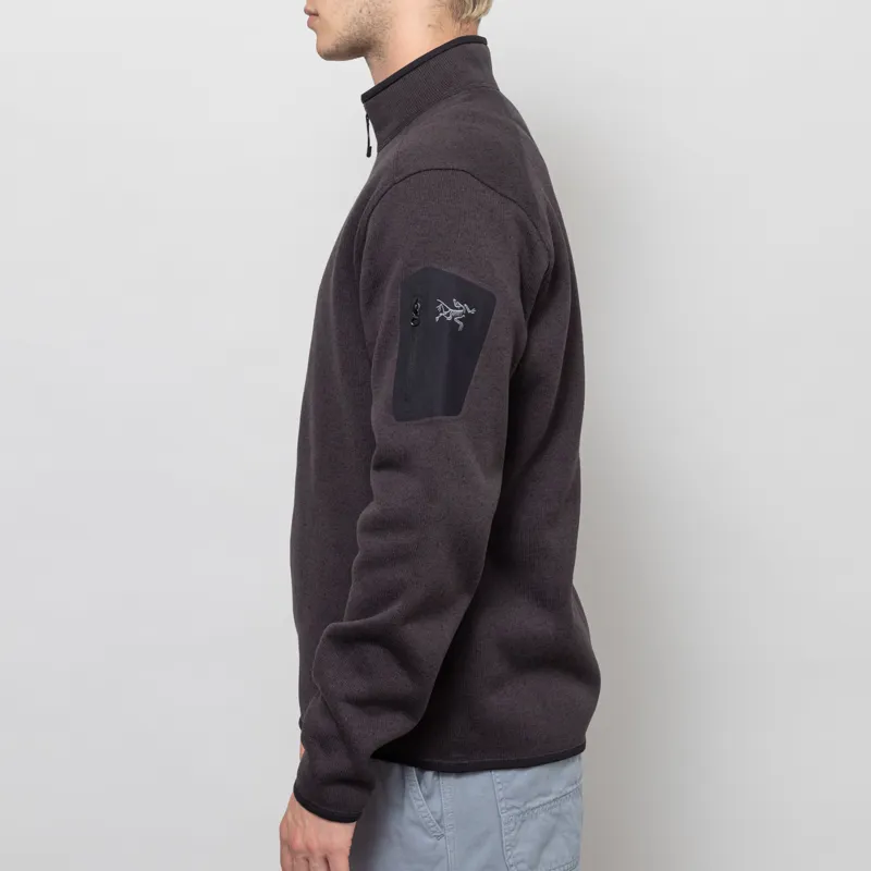 Arc'teryx Covert Half Zip Fleece Black Heather II-2