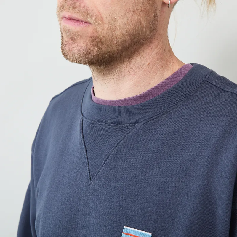 Patagonia Daily Crewneck Sweatshirt Smolder Blue-2
