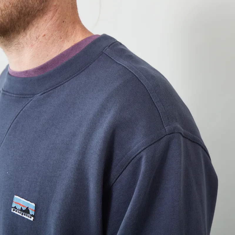 Patagonia Daily Crewneck Sweatshirt Smolder Blue-3