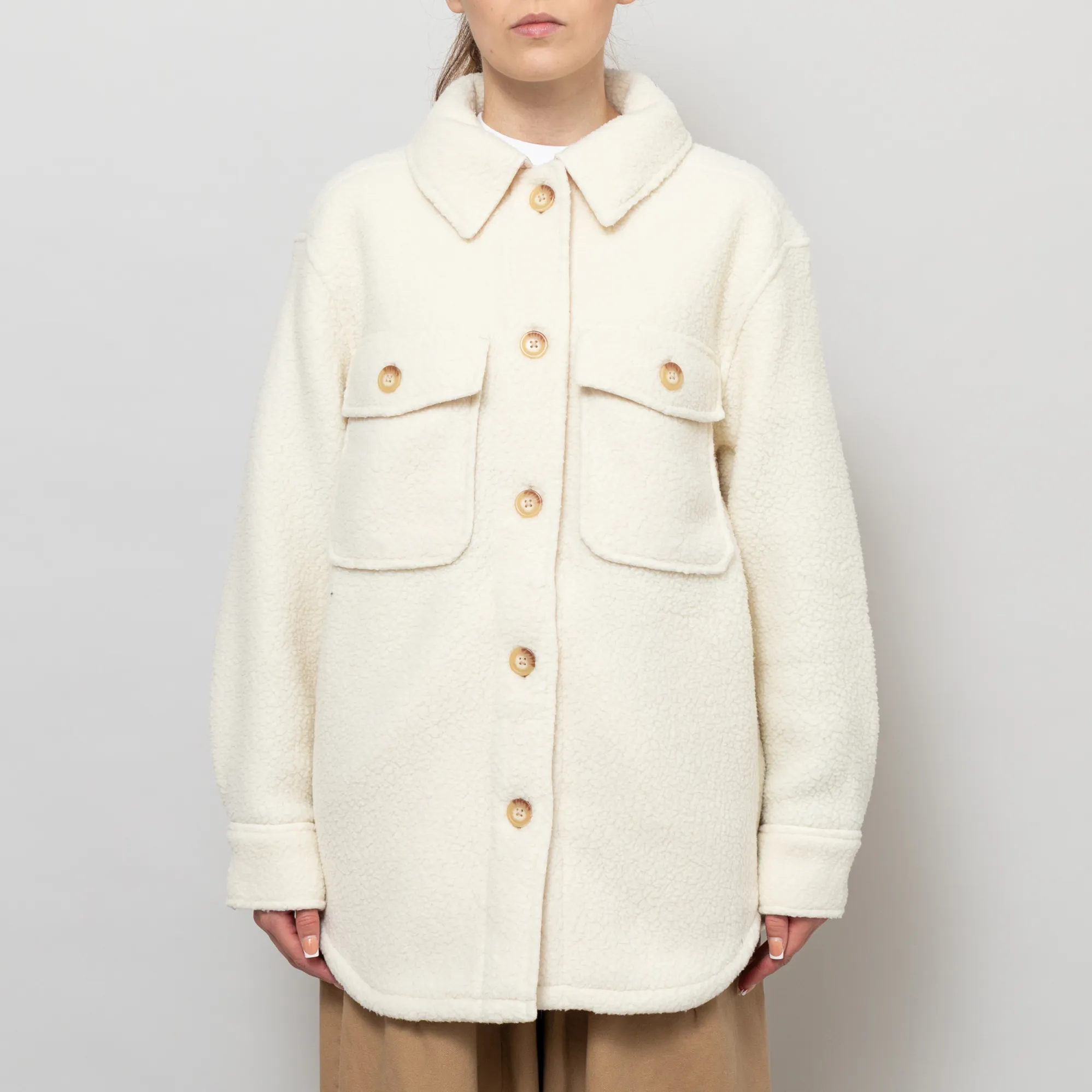 Fleece Lined Shirt Women Womens Check Fleece Casual Hooded Jacket