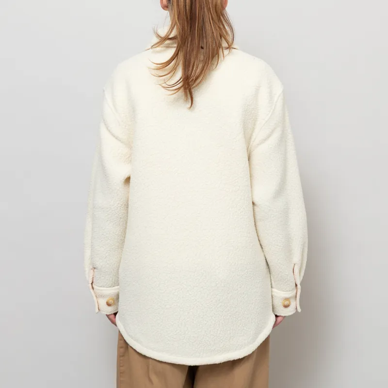 Patagonia Womens Retro Pile Fleece Shacket Natural-4