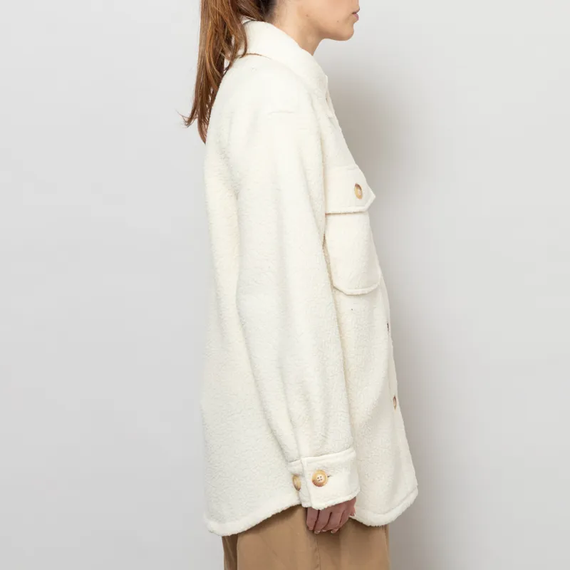 Patagonia Womens Retro Pile Fleece Shacket Natural-5