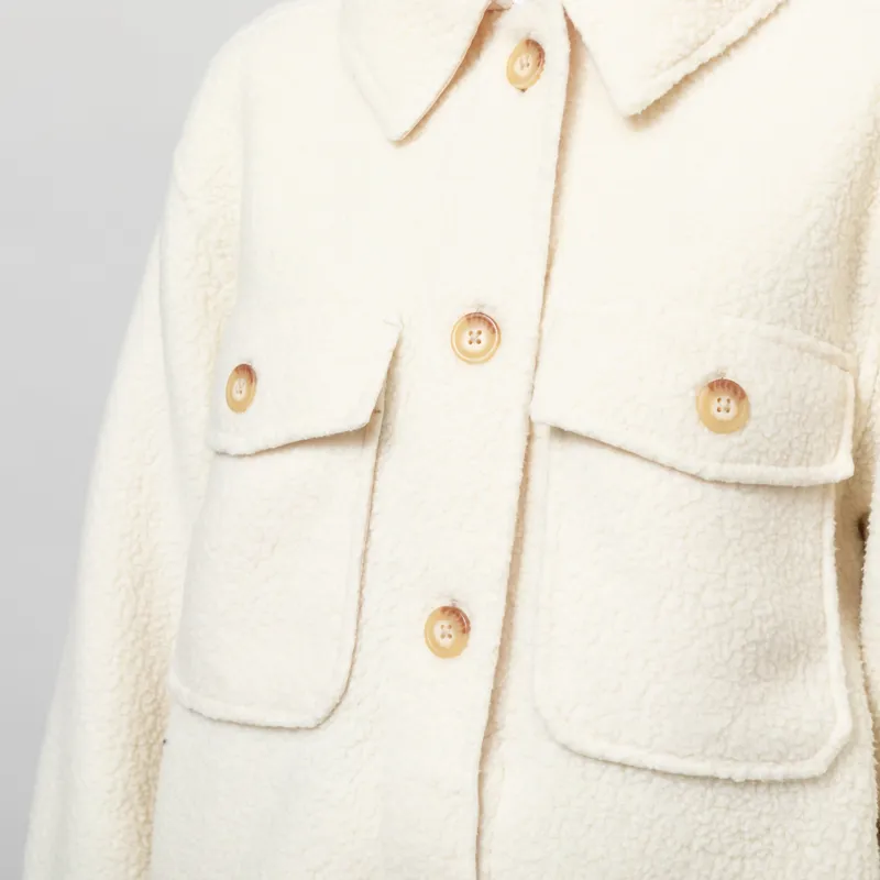 Patagonia Womens Retro Pile Fleece Shacket Natural-7