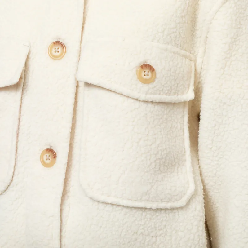 Patagonia Womens Retro Pile Fleece Shacket Natural-8