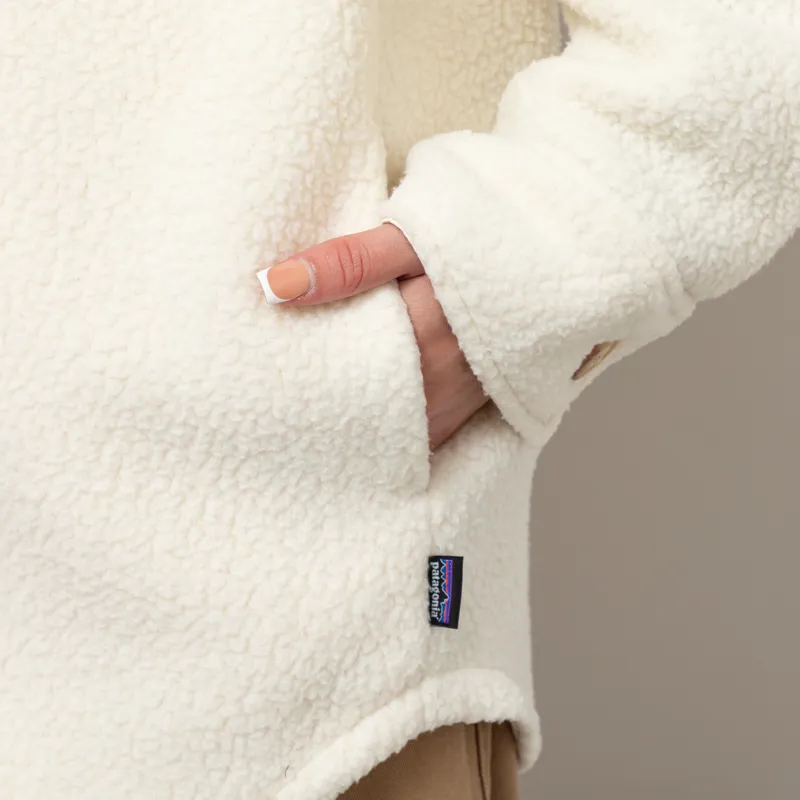 Patagonia Womens Retro Pile Fleece Shacket Natural-10