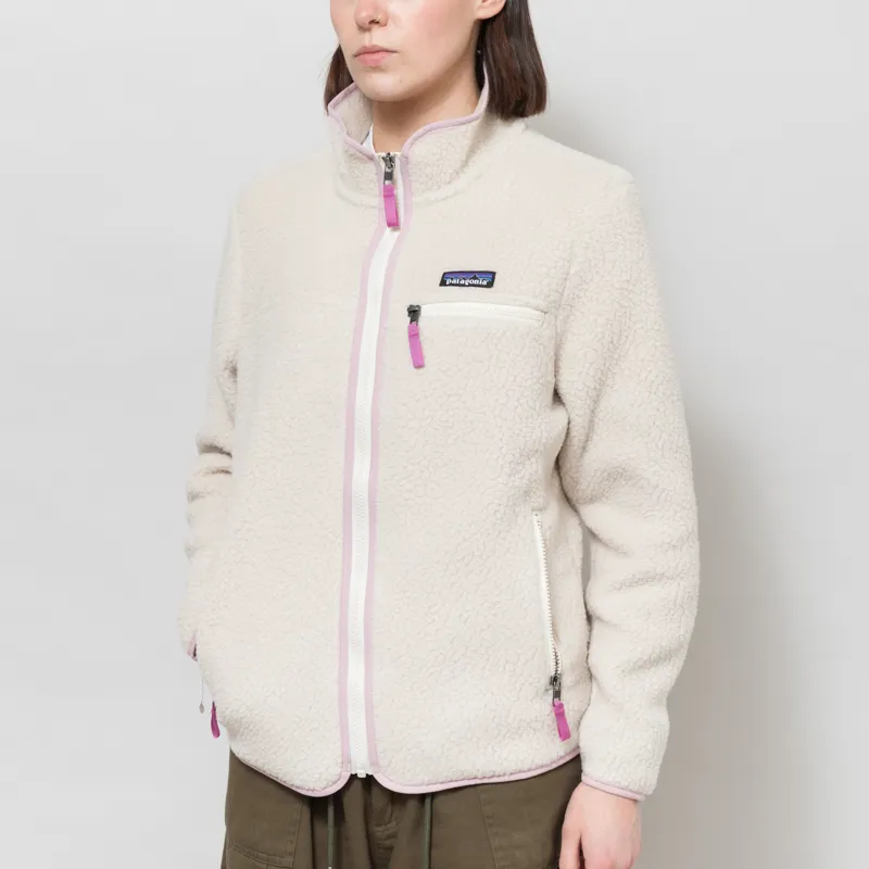 Patagonia Womens Retro Pile Fleece Jacket Dark Natural-1