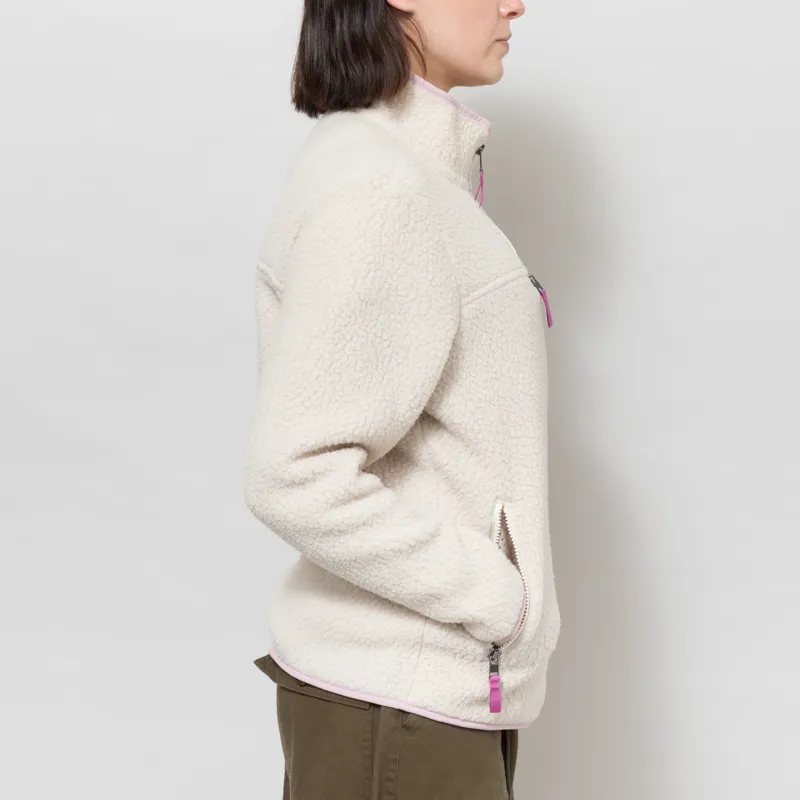 Patagonia Womens Retro Pile Fleece Jacket Dark Natural-5