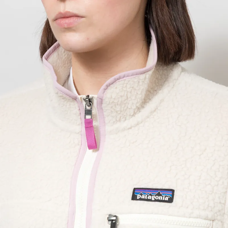Patagonia Womens Retro Pile Fleece Jacket Dark Natural-6