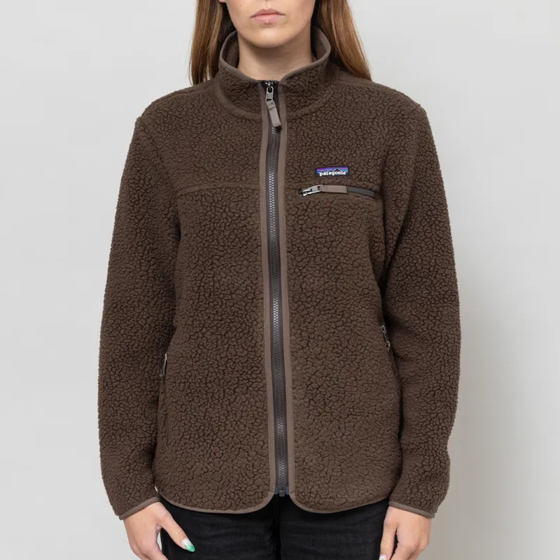 Patagonia Womens Retro Pile Fleece Jacket Otter Brown