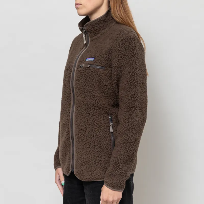 Patagonia Womens Retro Pile Fleece Jacket Otter Brown-1