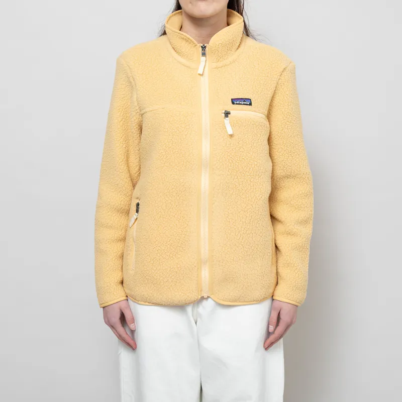 Patagonia Womens Retro Pile Fleece Jacket Beeswax Tan