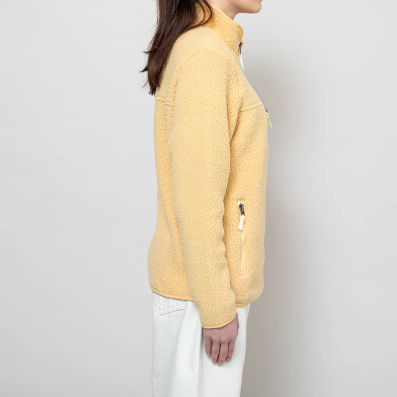 Patagonia Womens Retro Pile Fleece Jacket Beeswax Tan-4