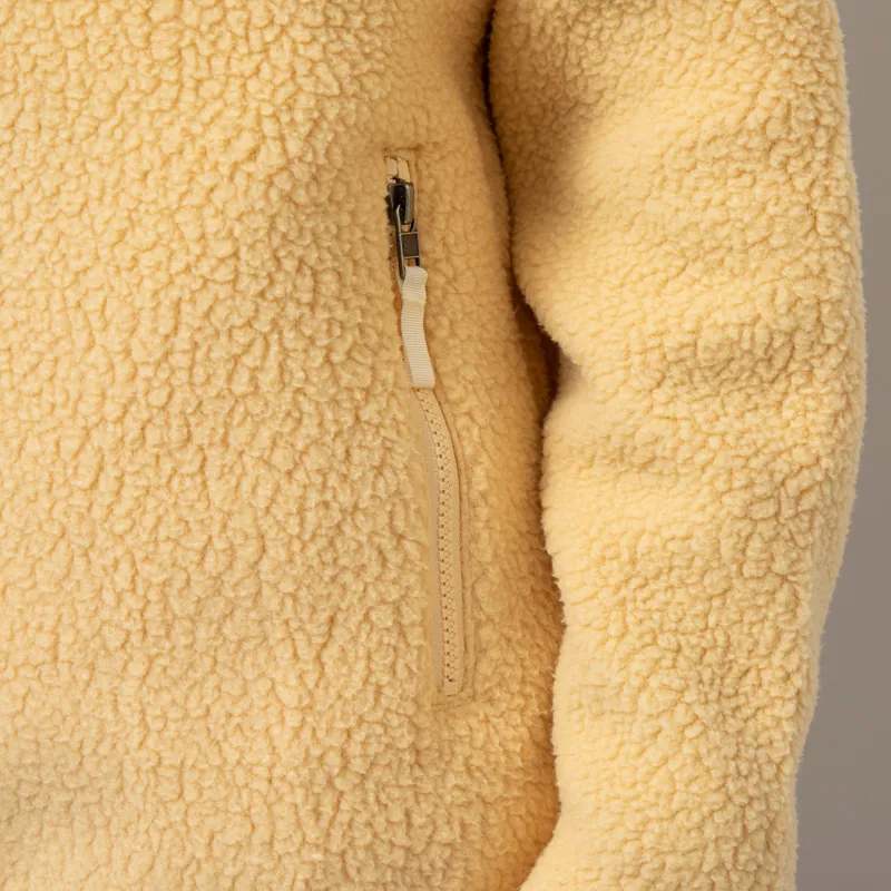 Patagonia Womens Retro Pile Fleece Jacket Beeswax Tan-9