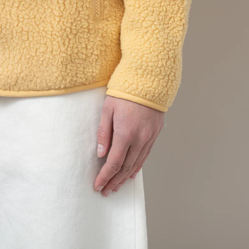 Patagonia Womens Retro Pile Fleece Jacket Beeswax Tan-8