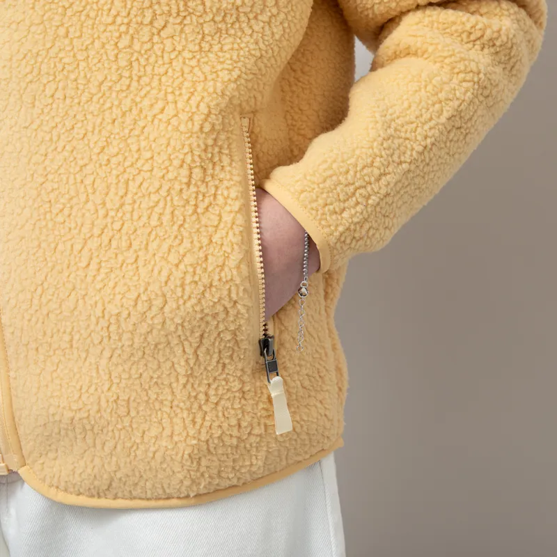 Patagonia Womens Retro Pile Fleece Jacket Beeswax Tan-7