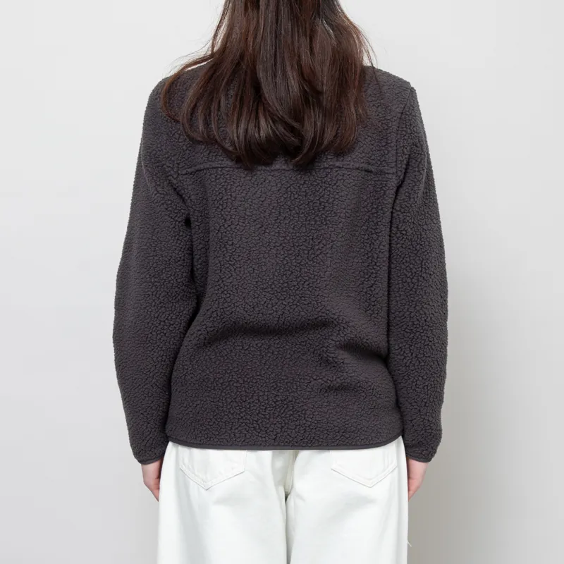 Patagonia Womens Retro Pile Fleece Jacket Ink Black-3