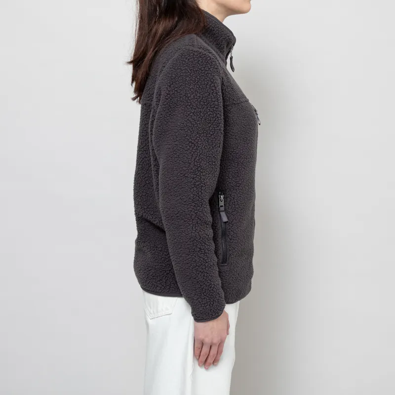 Patagonia Womens Retro Pile Fleece Jacket Ink Black-4