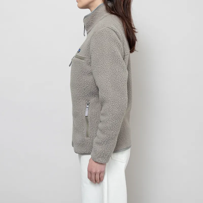 Patagonia Womens Retro Pile Fleece Jacket River Rock Green-2