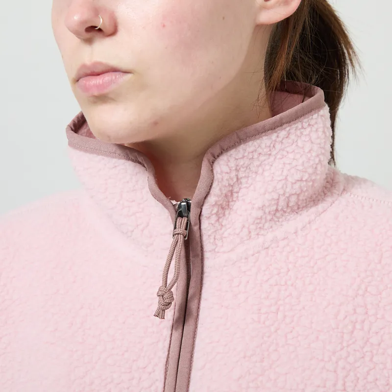 Patagonia Womens Retro Pile Fleece Jacket Fuzzy Mauve-3