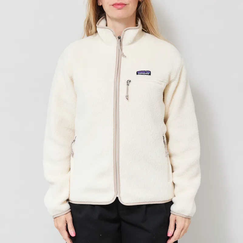 Patagonia Womens Retro Pile Fleece Jacket Natural