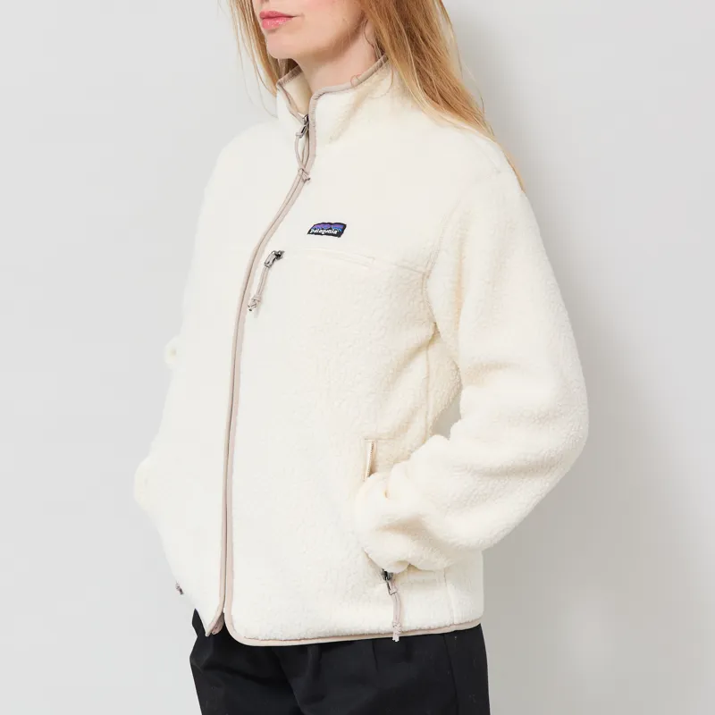 Patagonia Womens Retro Pile Fleece Jacket Natural-1