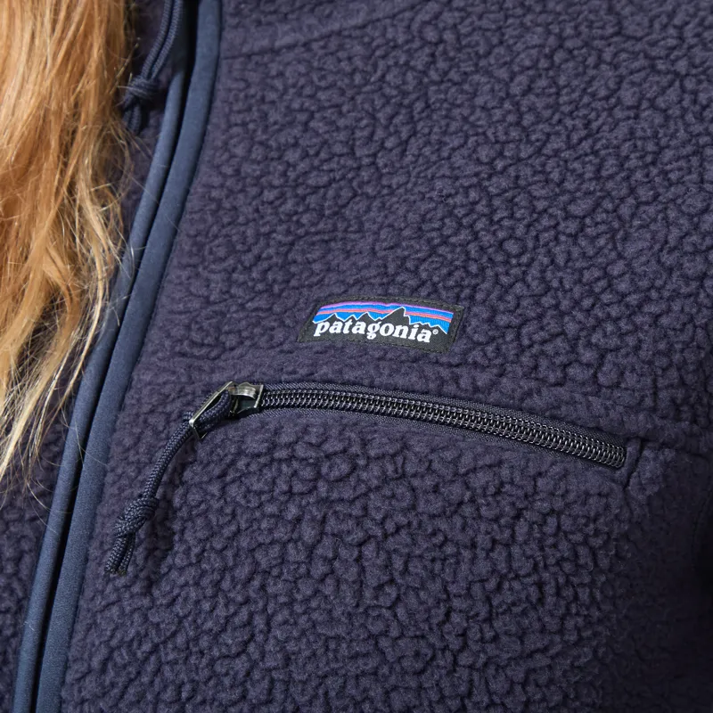 Patagonia Womens Retro Pile Fleece Jacket Sunken Blue-4