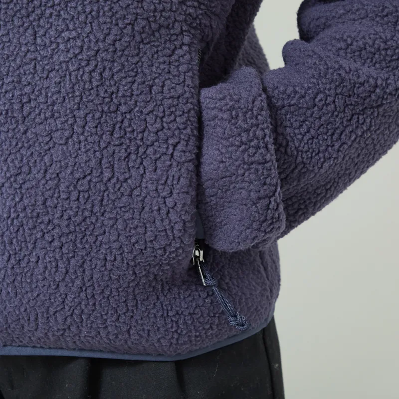Patagonia Womens Retro Pile Fleece Jacket Sunken Blue-7