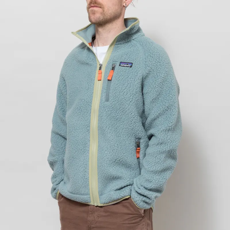 Patagonia Retro Pile Fleece Jacket Blue Sage-1
