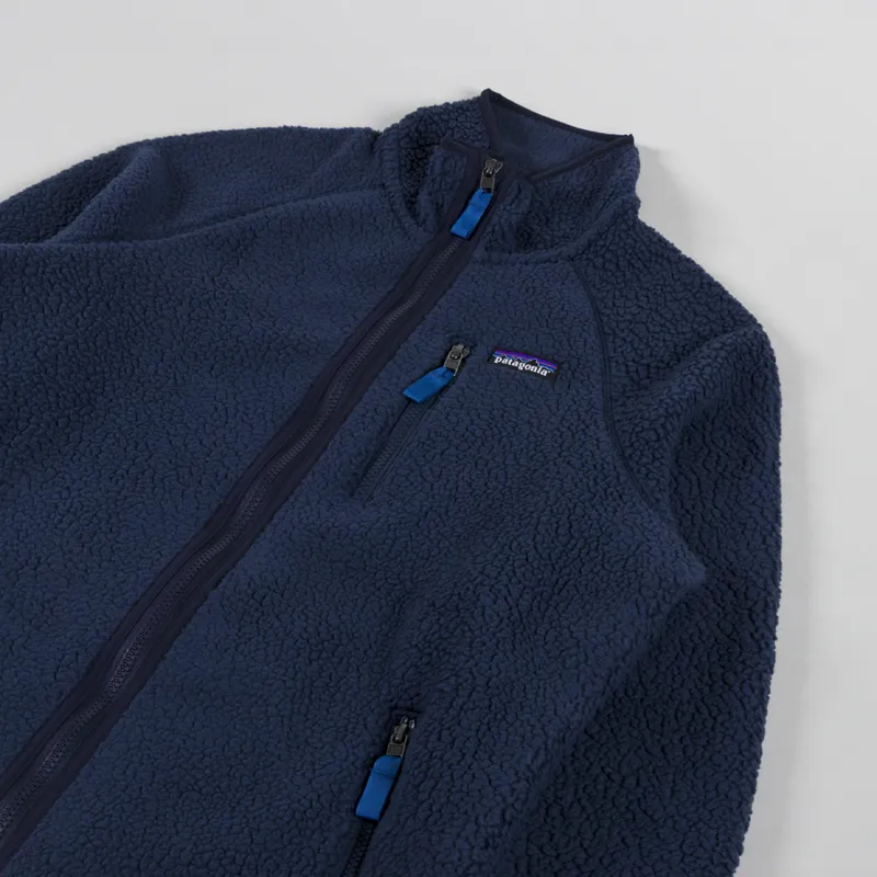 Patagonia Retro Pile Fleece Jacket New Navy Sunken Blue-2