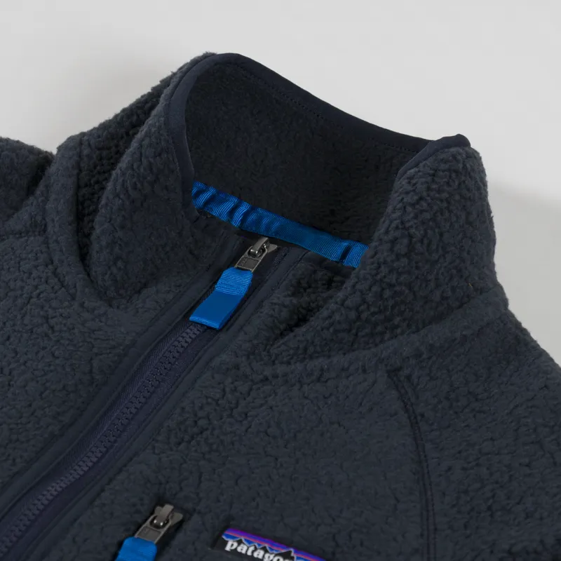 Patagonia Retro Pile Fleece Jacket Pitch Blue Endless Blue-4