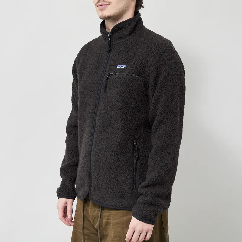 Patagonia Retro Pile Fleece Jacket Black-1