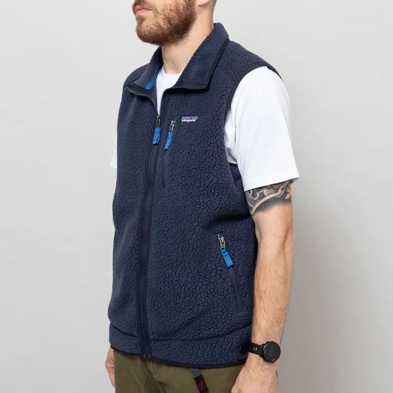Patagonia Retro Pile Vest New Navy Sunken Blue-2