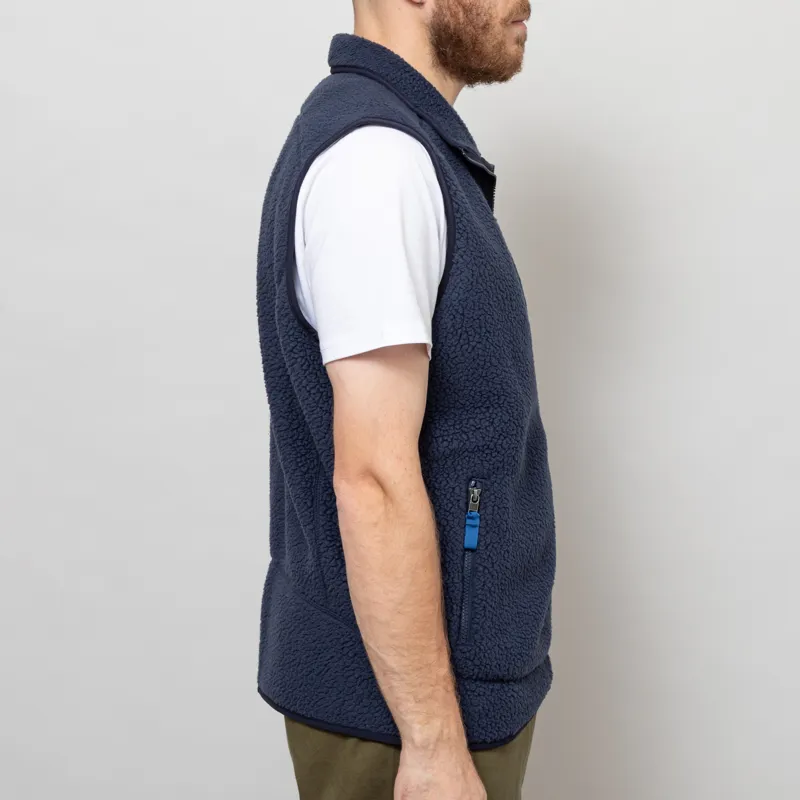 Patagonia Retro Pile Vest New Navy Sunken Blue-5