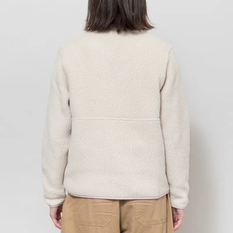 Patagonia Womens Retro Pile Fleece Marsupial Pullover Dark Natural-2