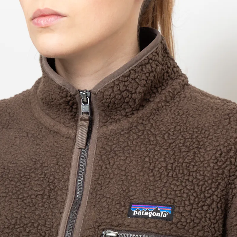 Patagonia Womens Retro Pile Fleece Marsupial Pullover Otter Brown-5