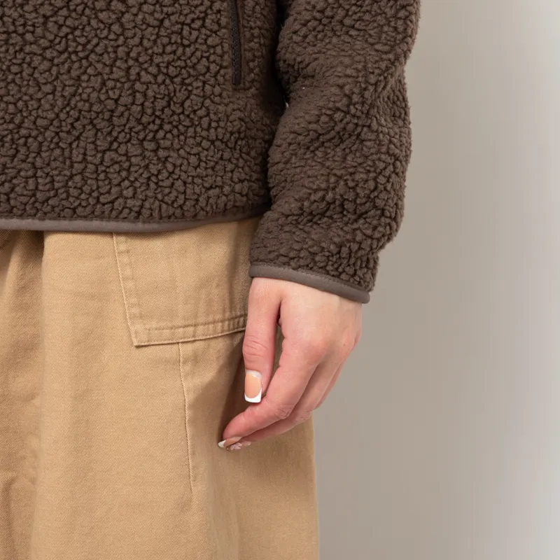 Patagonia Womens Retro Pile Fleece Marsupial Pullover Otter Brown-8