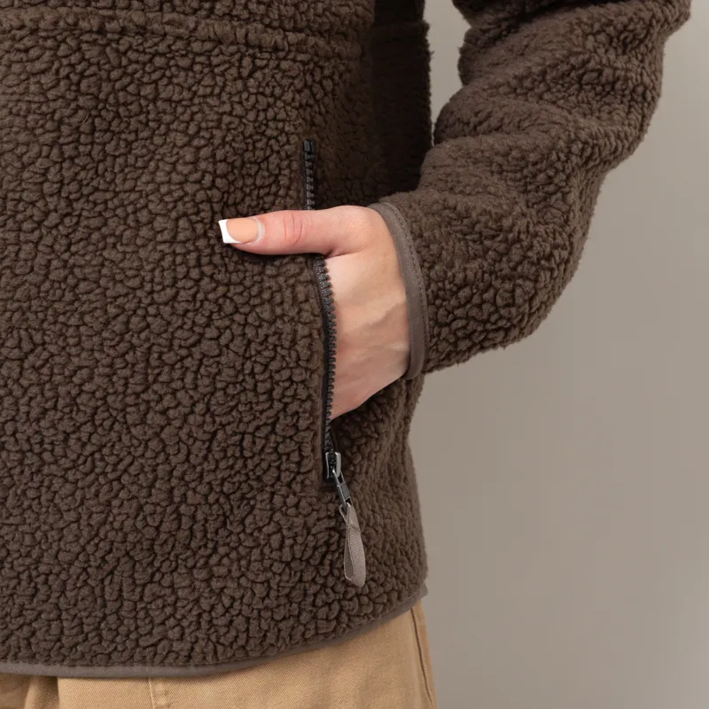 Patagonia Womens Retro Pile Fleece Marsupial Pullover Otter Brown-9